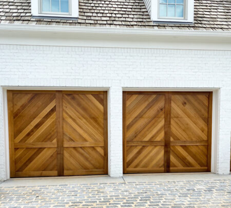 exterior of garage doors