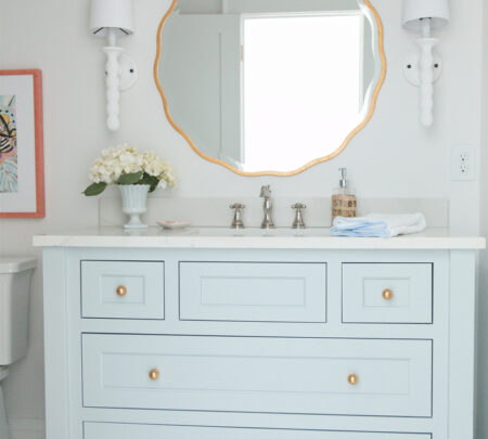 secondary bath sink and vanity